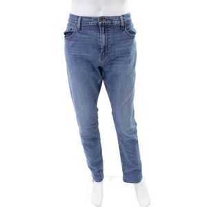 Paige Mens Medium Wash Straight Leg Denim Jeans Blue Size 36